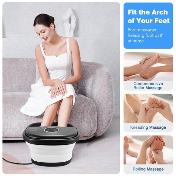 Collapsible Foot Spa Bath with Heat, Remote Control, Temperature Control - Picture 13 of 14